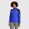 imageOutdoor Research Womens Ferrosi Hoodie  QuickDrying ampamp UV 50 Sun ProtectionUltramarineBlack