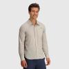 imageOutdoor Research Mens Astroman Long Sleeve Sun Shirt  Lightweight UPF 50 ProtectionDark Sand