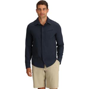 imageOutdoor Research Mens Astroman Long Sleeve Sun Shirt  Lightweight UPF 50 ProtectionDark Navy