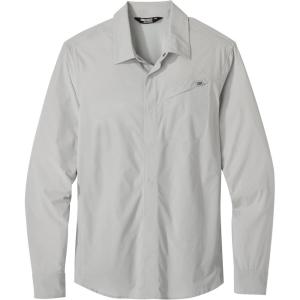 imageOutdoor Research Mens Astroman Long Sleeve Sun Shirt  Lightweight UPF 50 ProtectionPebble