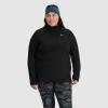 imageOutdoor Research Womens Vigor Grid Fleece Half ZipPlusBlack