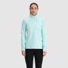 imageOutdoor Research Womens Vigor Grid Fleece Quarter ZipCalcite