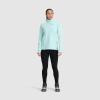 imageOutdoor Research Womens Vigor Grid Fleece Quarter ZipCalcite