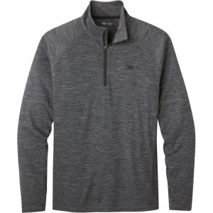imageOutdoor Research Mens Alpine Onset Merino Quarter Zip  Merino Wool Skiing Base Layer Outdoor Winter PulloverCharcoal Heather