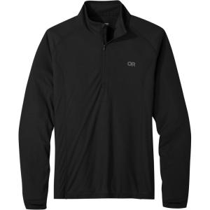 imageOutdoor Research Mens Echo Quarter Zip  Quick Drying Active PulloverBlack