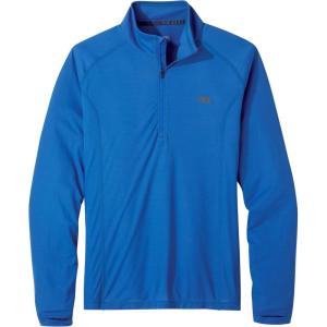 imageOutdoor Research Mens Echo Quarter Zip  Quick Drying Active PulloverClassic Blue