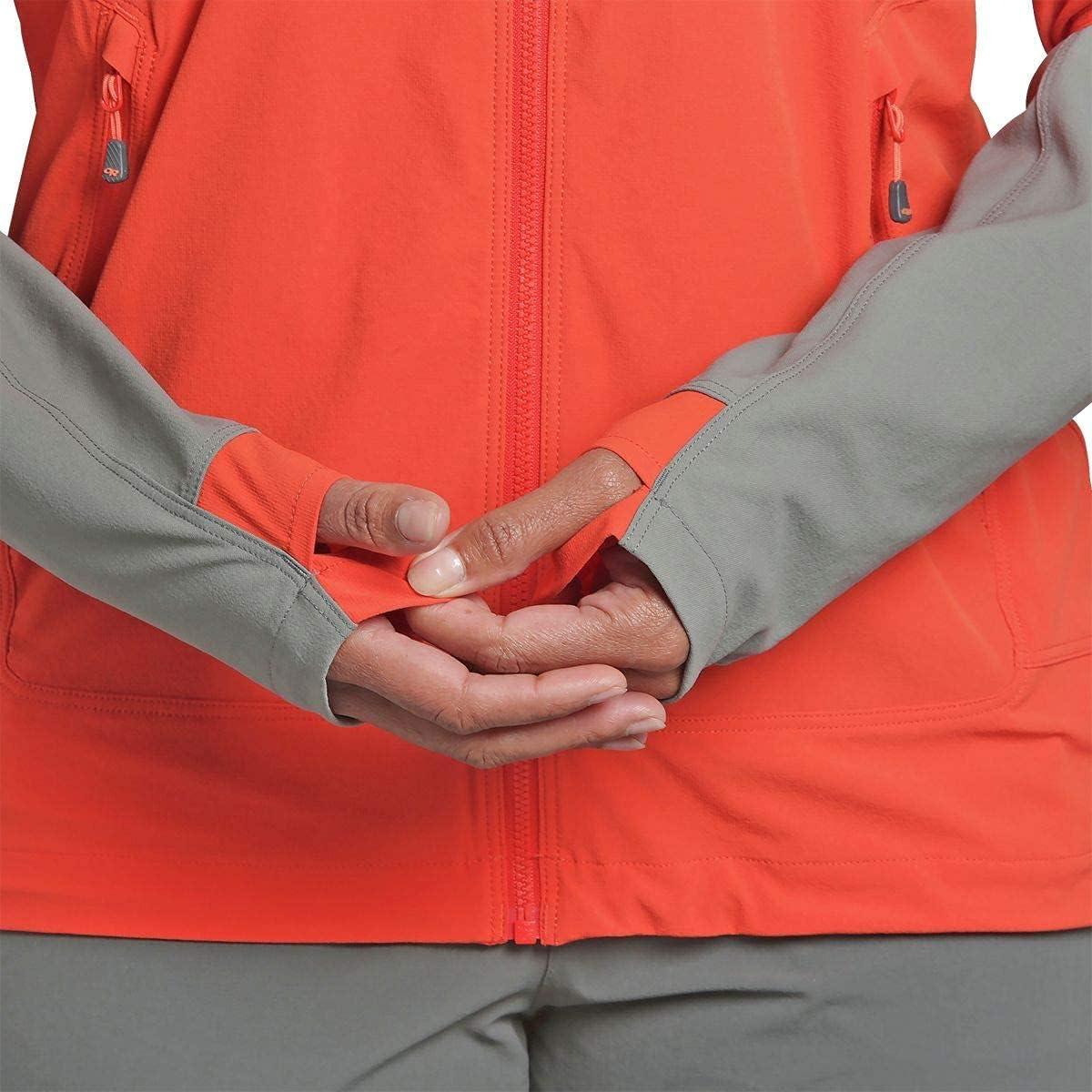 imageOutdoor Research Mens Echo Quarter ZipPaprikaPewter