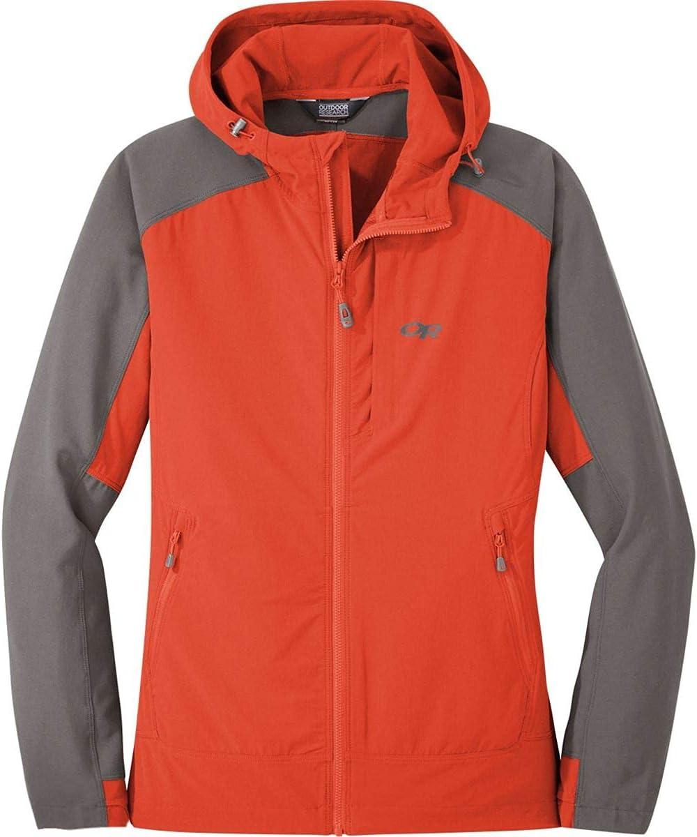 imageOutdoor Research Mens Echo Quarter ZipPaprikaPewter