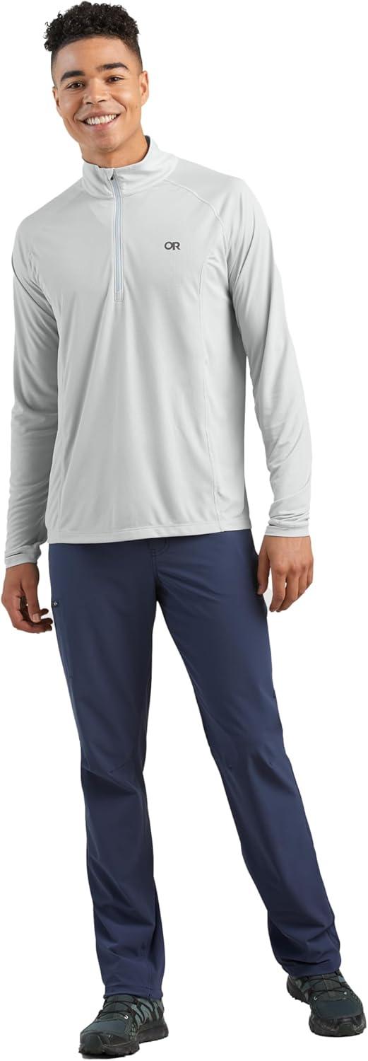 imageOutdoor Research Mens Echo Quarter ZipPebble