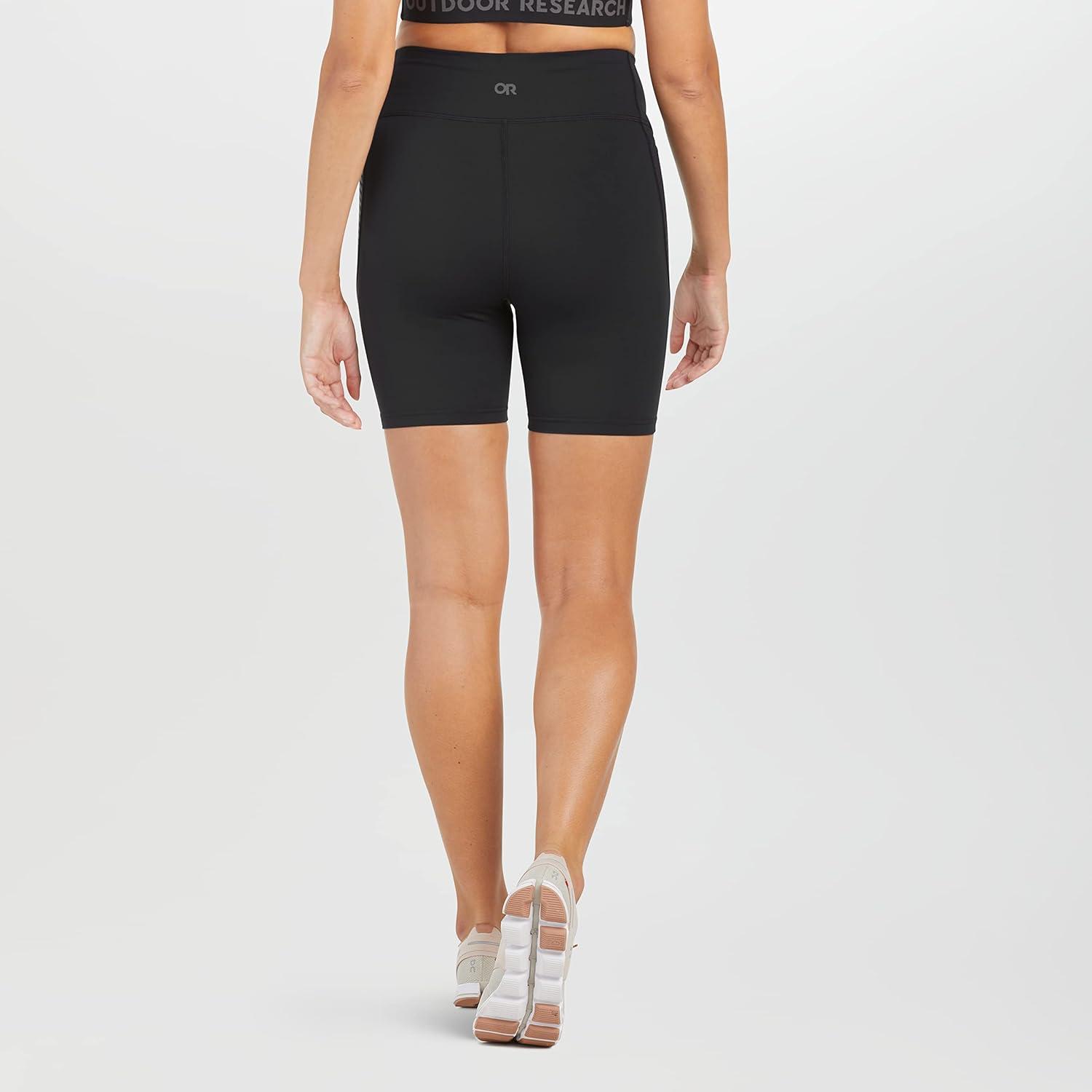 imageOutdoor Research Womens AdVantage Shorts 6 Inseam  High Waist Bike ShortsBlack