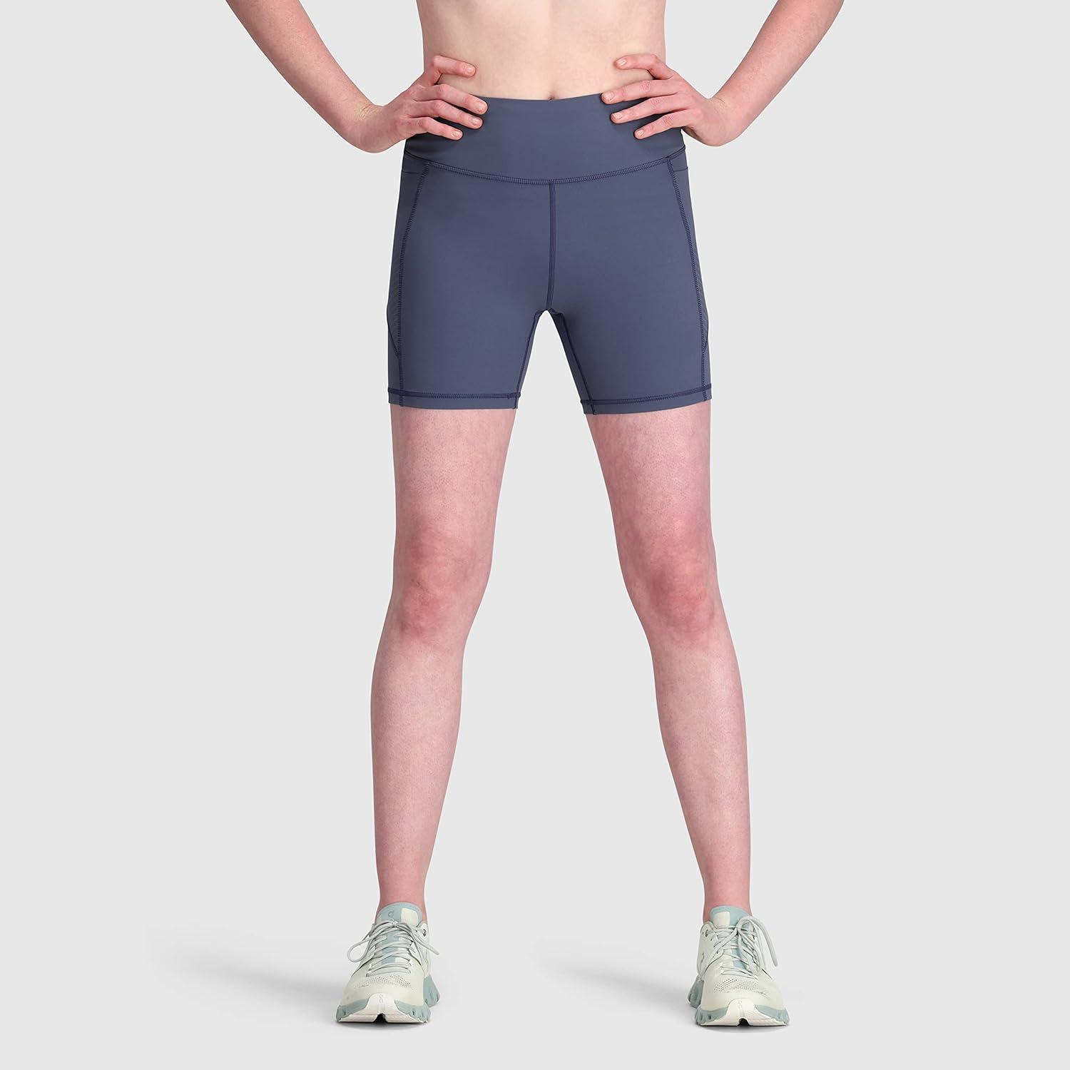 imageOutdoor Research Womens AdVantage Shorts 6 Inseam  High Waist Bike ShortsDawn