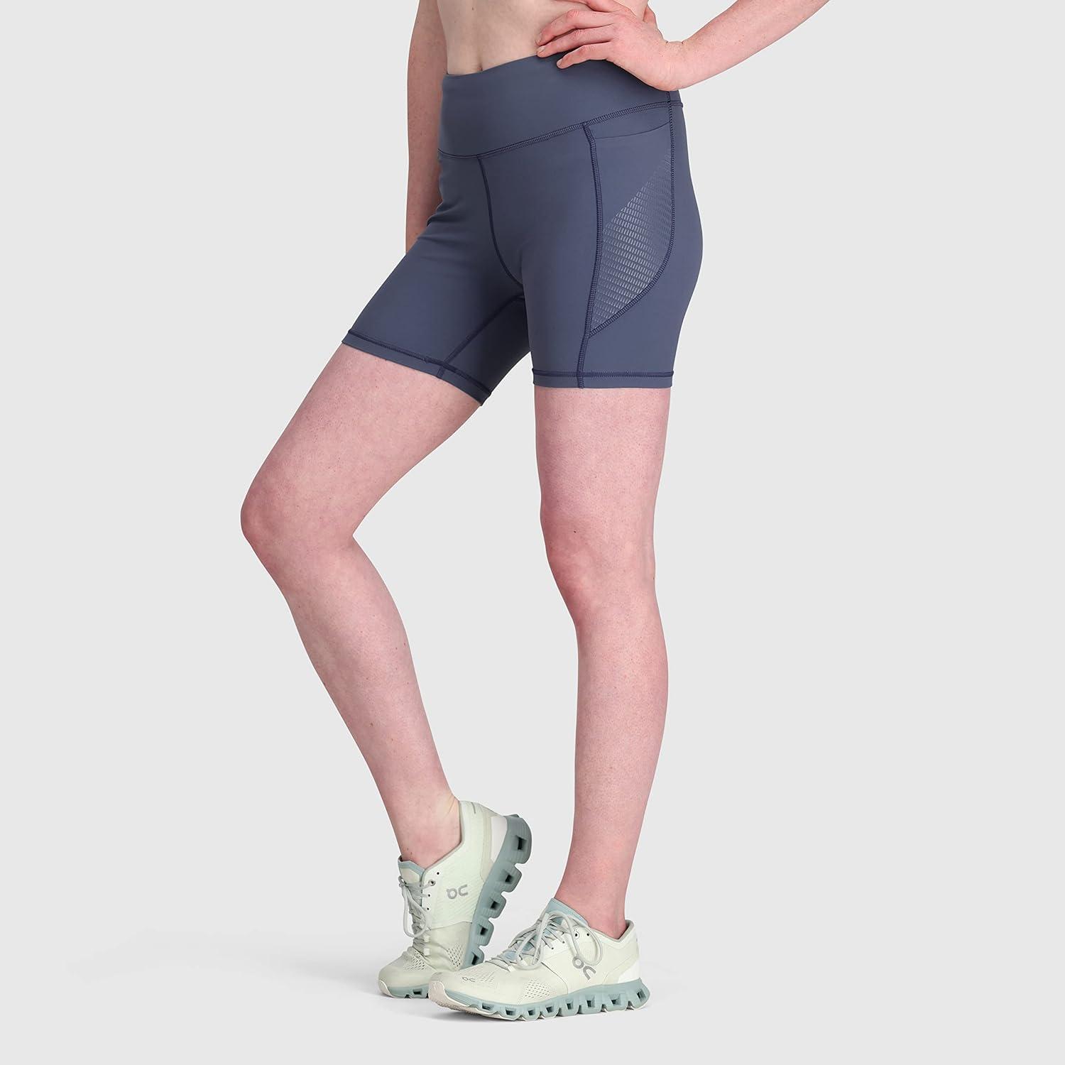 imageOutdoor Research Womens AdVantage Shorts 6 Inseam  High Waist Bike ShortsDawn