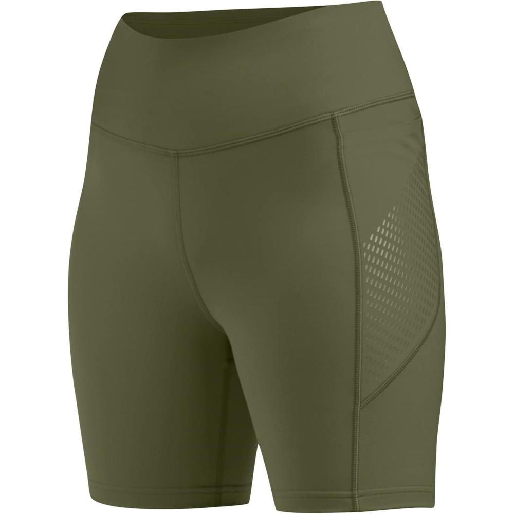 imageOutdoor Research Womens AdVantage Shorts 6 Inseam  High Waist Bike ShortsFatigue