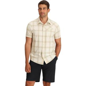 imageMens Astroman Short Sleeve Sun ShirtOyster Plaid