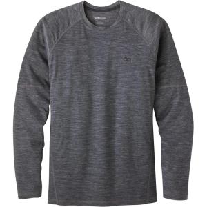 imageOutdoor Research Mens Alpine Onset Merino Crew  Merino Wool Skiing Base Layer Outdoor Winter ApparelCharcoal Heather