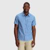 imageMens Seapine Short Sleeve ShirtClassic Blue Plaid