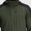 imageOutdoor Research Mens Ferrosi Hoodie  QuickDrying ampamp UV 50 Sun ProtectionVerdeBlack