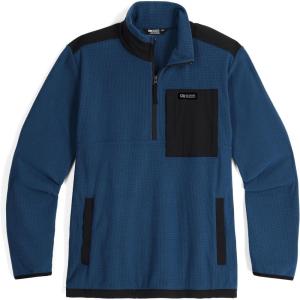 imageOutdoor Research Mens Trail Mix Quarter Zip PulloverHarborBlack