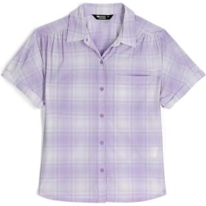 imageOutdoor Research Womens Astroman Short Sleeve Sun Shirt  Lightweight ampamp Breathable with UPF 50 Sun Protection Button DownLavender Plaid