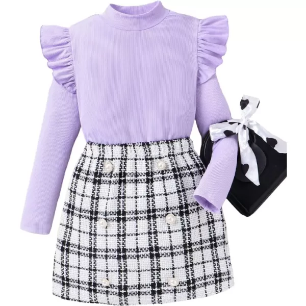 Mauve Purple White