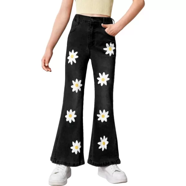 Black White Floral