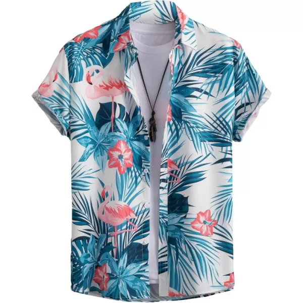 Blue Pink Flamingo