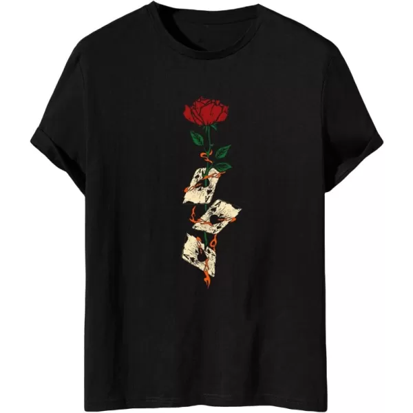 Floral Card Black