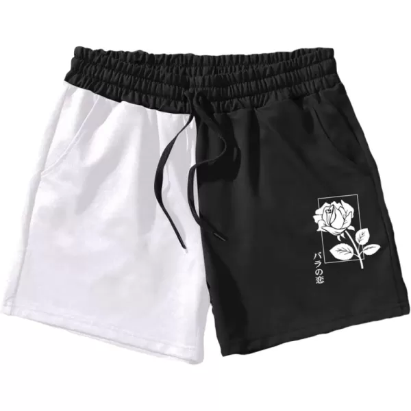 Black White Floral