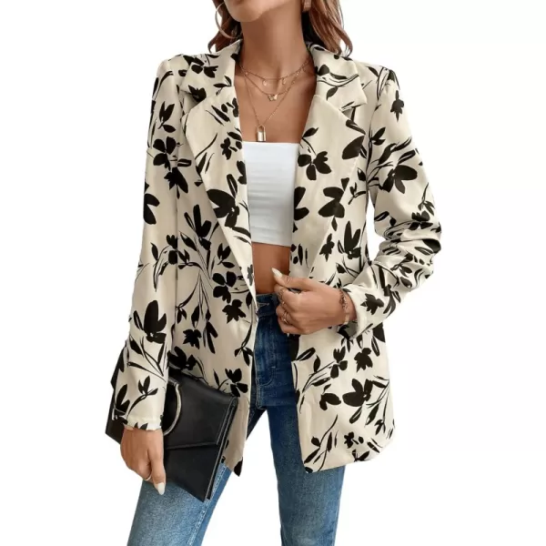 White Black Floral