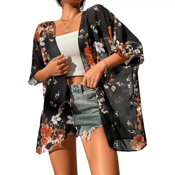 Black Flower Multi