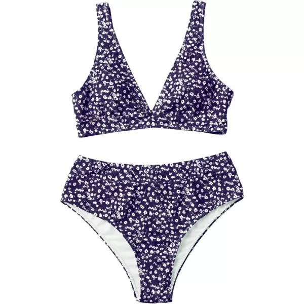 Blue White Floral