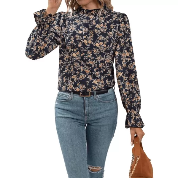 Floral Navy Blue