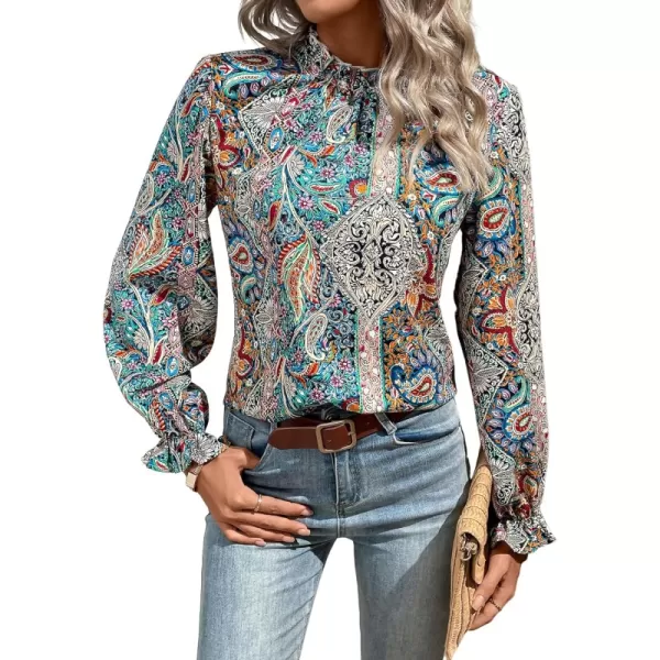 Green Multi Paisley