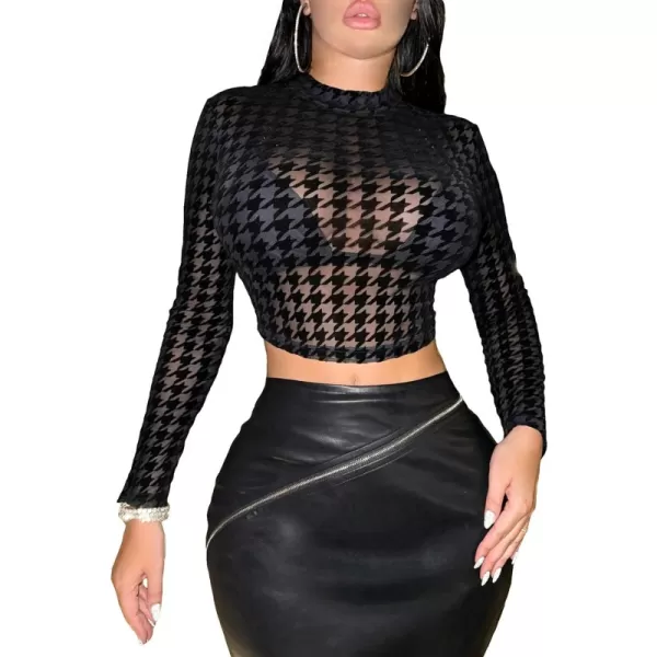 Black Houndstooth