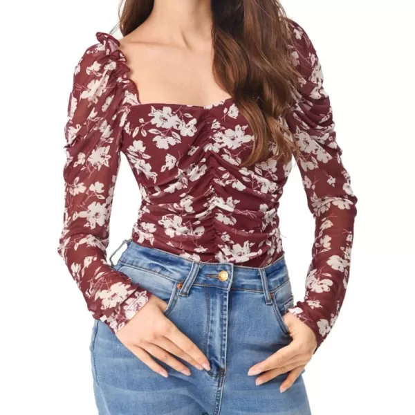 Floral Burgundy