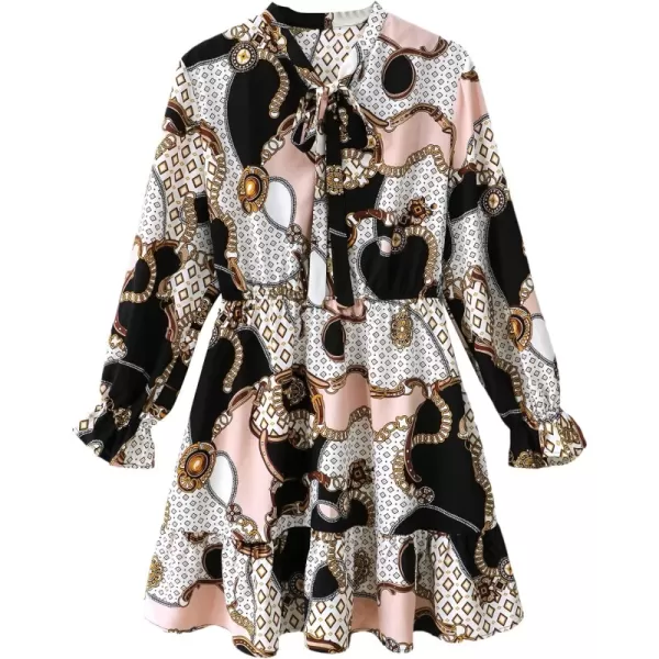 Multicolor Chain Print
