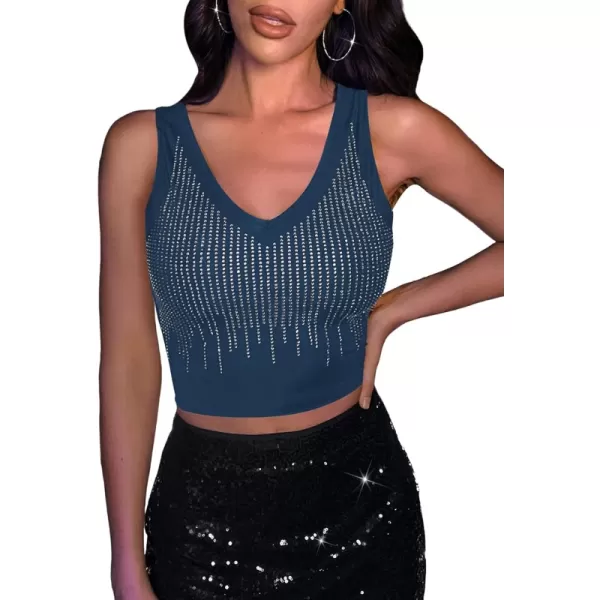 Rhinestone Blue