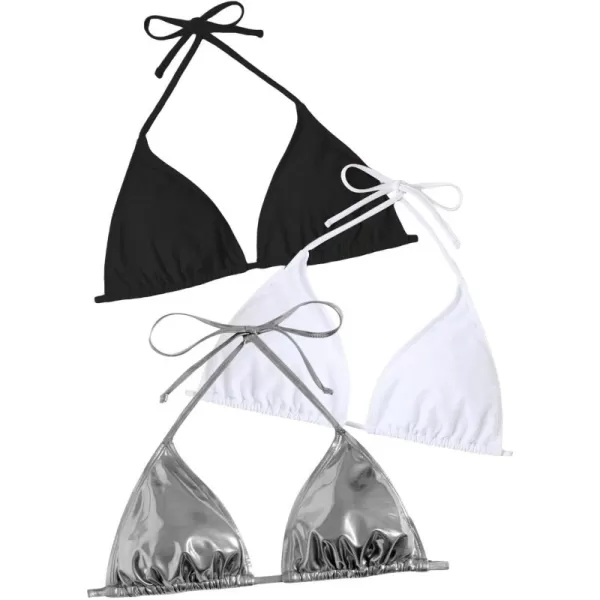 Black White Silver