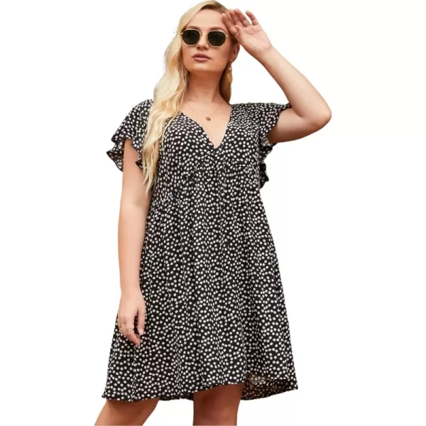 Black White Floral
