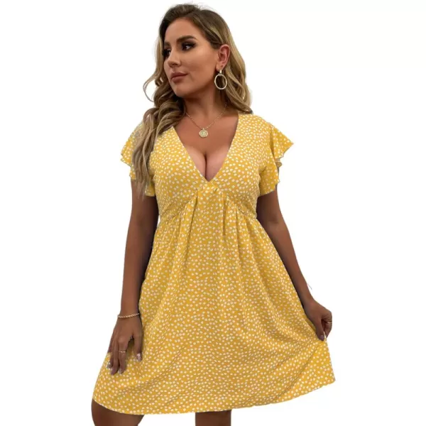 Yellow White Floral