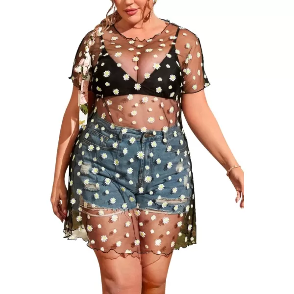 Black Ditsy Floral