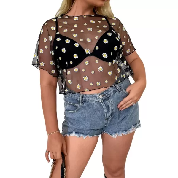 Black Yellow Floral