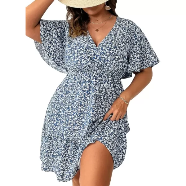 Blue White Ditsy