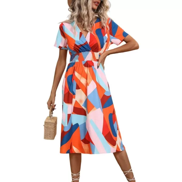 Orange Blue Geo
