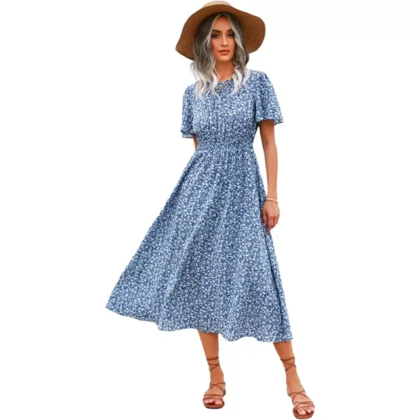 B-blue Floral
