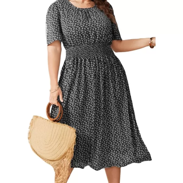 Black Ditsy Floral