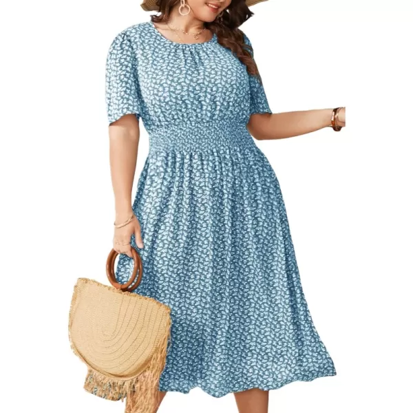 Blue Ditsy Floral