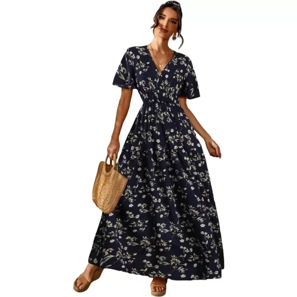 Navy Blue Flower