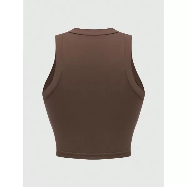 Floerns Women's 3 Pcs Sleeveless Tank Rib Knit Crewneck Casual Crop Tank Top