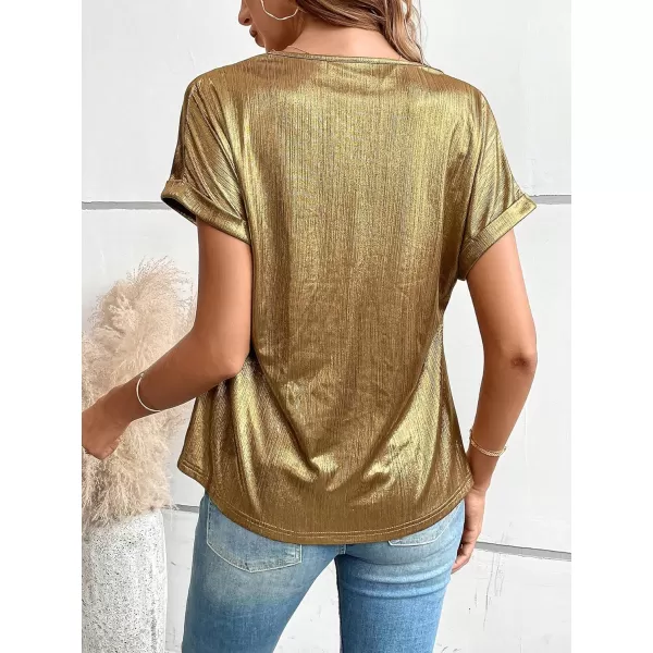 Floerns Women's Casual Cap Sleeve Leopard Print Satin Silk Blouse Tops